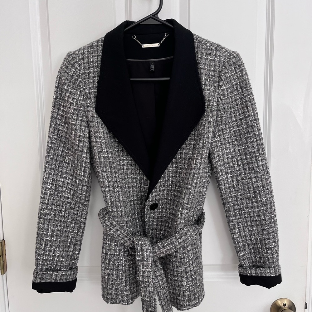Multicolored White House Black Market Wool Jacket